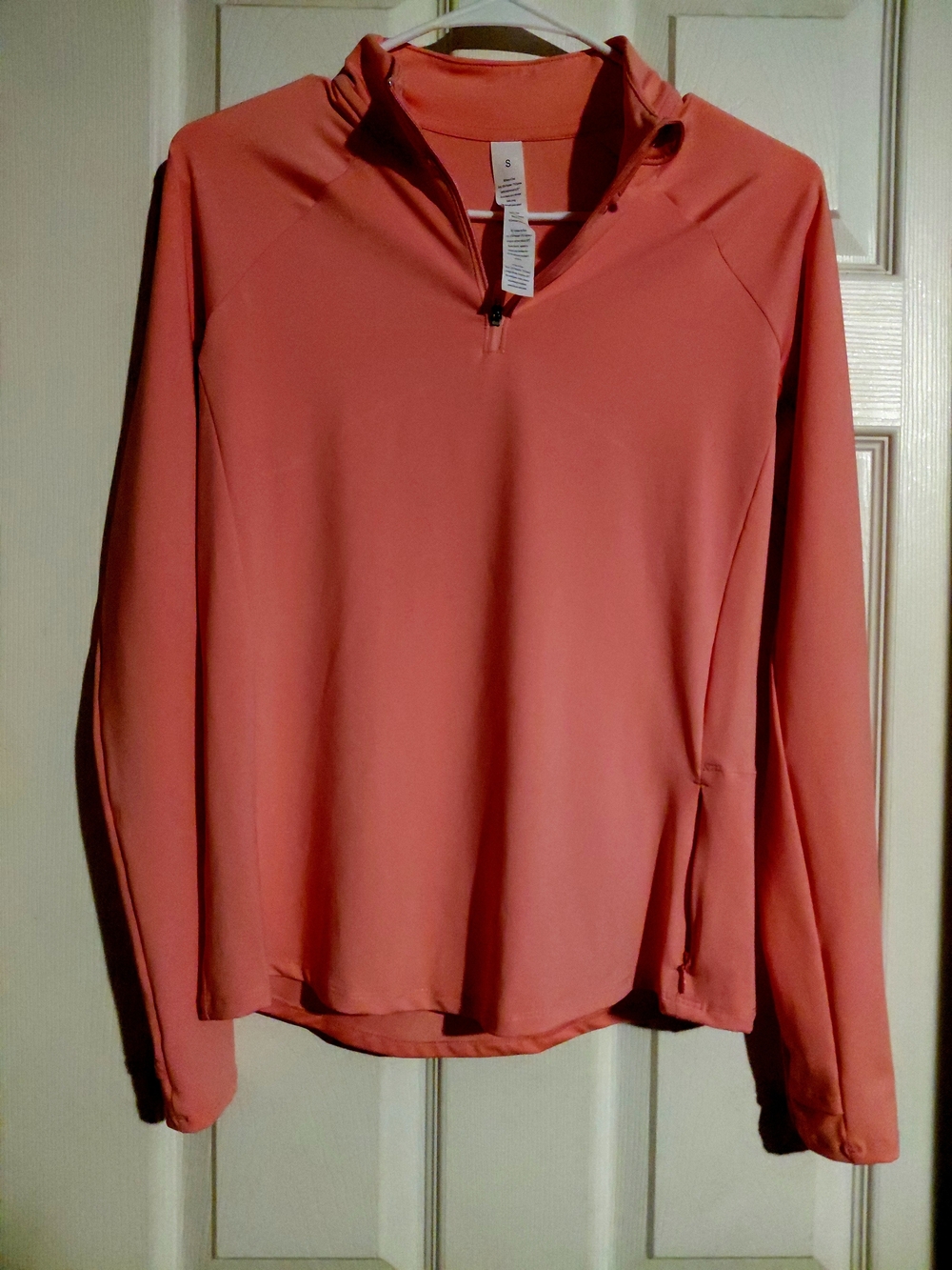 Women's Coral Quarter-Zip Performance Pullover
